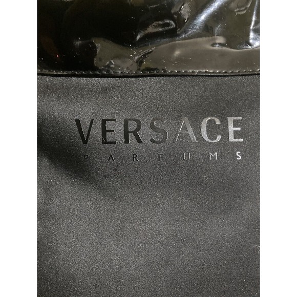 Vintage 90s Versace Parums Nylon & Patent Shoulder Bag - Picture 2 of 11